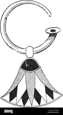 Эскиз украшения в стиле древнеегипетского искусства
