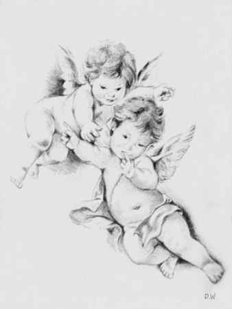 Ангелочек набросок