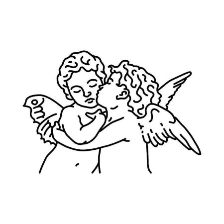 Маленький ангел эскиз