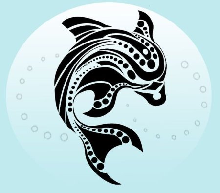 Тату Дельфин эскизы Кельтский