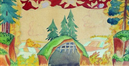 Кустодиев театральные декорации