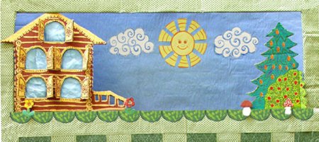 Теремок декорации для кукольного театра