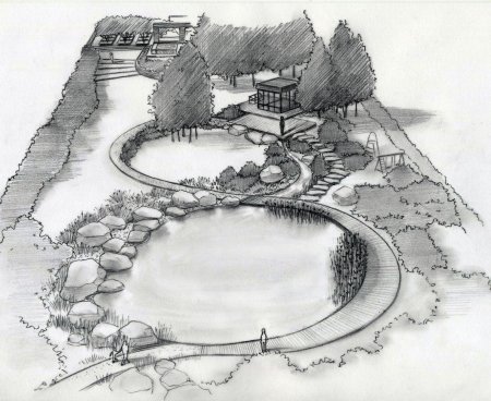 Ландшафт карандашом