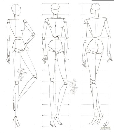 Фигура для рисования одежды