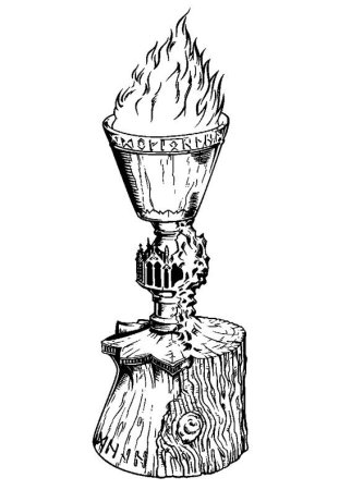 Кубок огня из Гарри Поттера раскраска