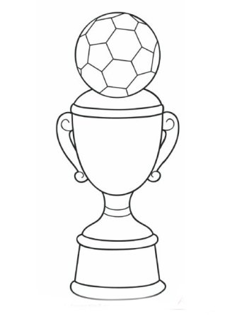 Кубок футбол раскраска