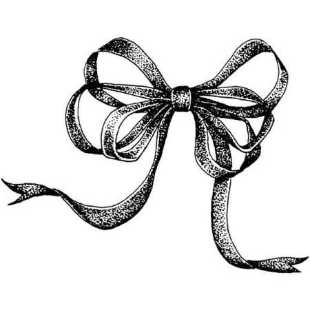 Бант черно белый