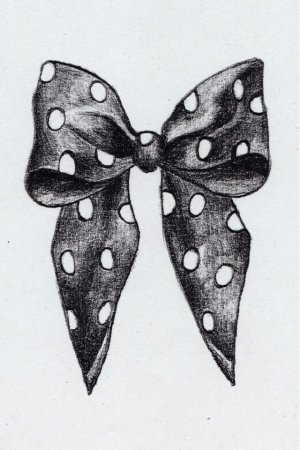 Тату бантик эскиз