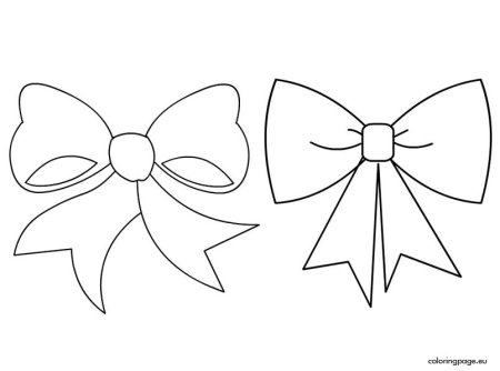 Бантик трафарет