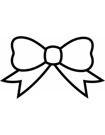 Бант трафарет