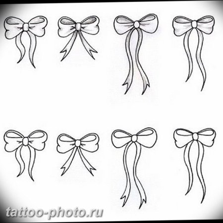 Татуировки эскизы бант
