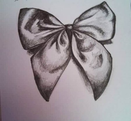 Тату бантик эскиз