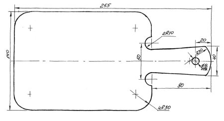 Чертёж разделочной доски технология