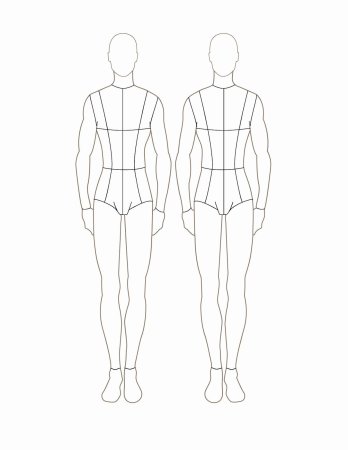 Модель мужчины для рисования