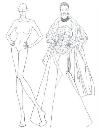 Набросок мужской фигуры