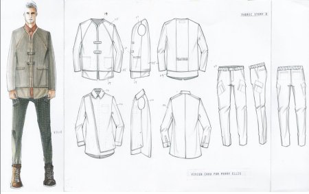 Эскизы мужской одежды