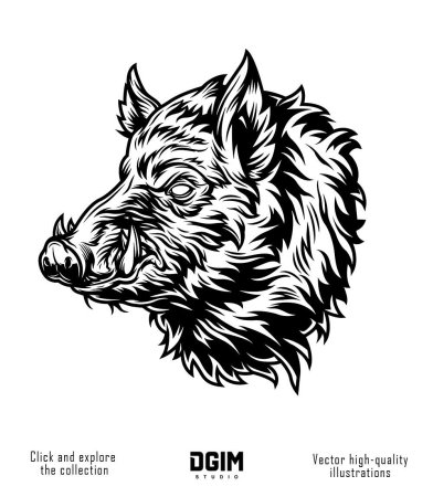 Тату кабана эскизы