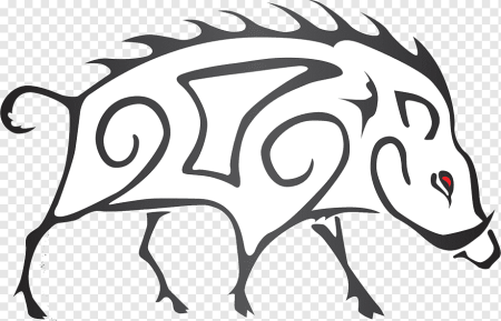 Стилизованный кабан