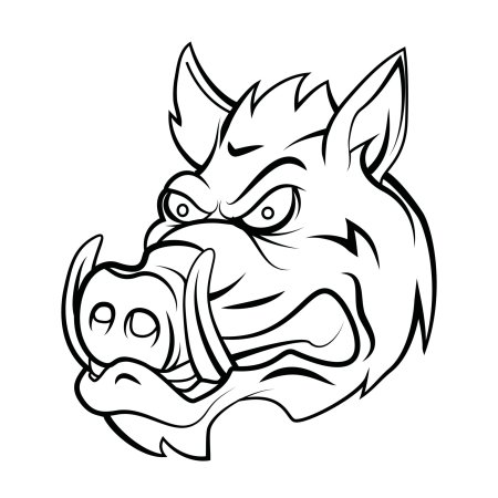 Тату кабанчик эскизы