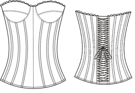 Корсет эскиз