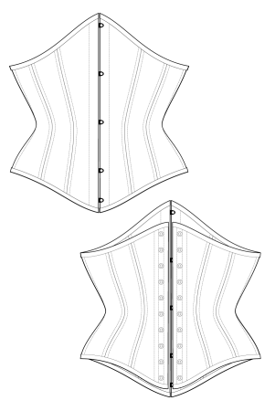 Шаблон корсета
