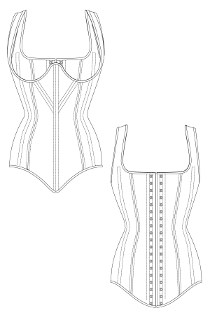 Макет корсета