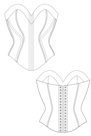 Корсет эскиз