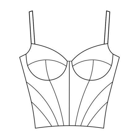 Лекало топа бюстье