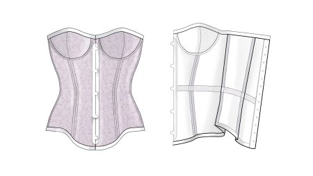 Лекало корсета