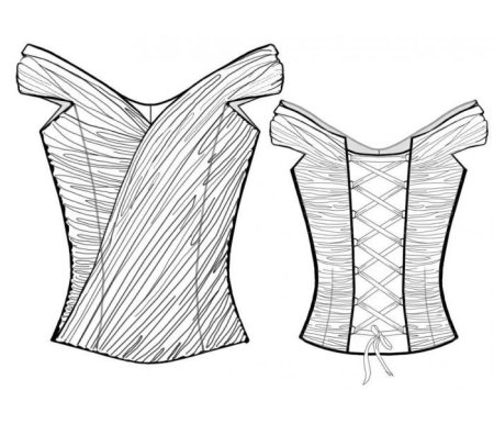 Лекало корсета