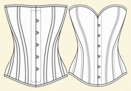 Корсет эскиз