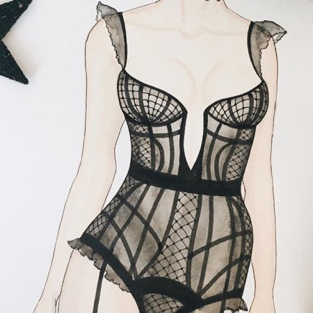 Корсет эскиз