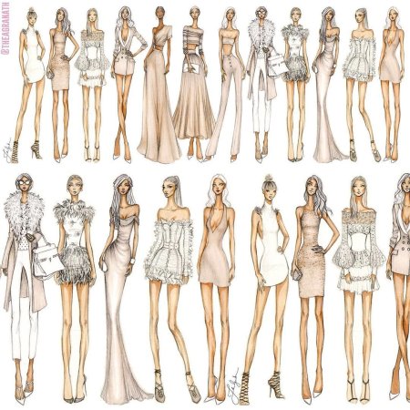 Позы для дизайнерского эскиза