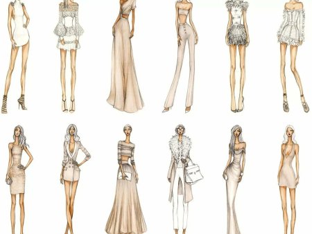Наброски дизайнеров одежды