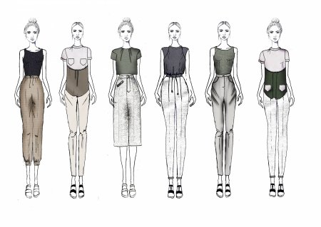 Эскиз модели для одежды