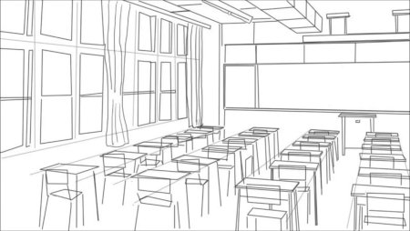 Рисунок класса карандашом