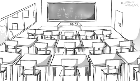 Нарисовать школьный класс