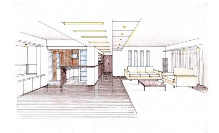 Интерьер квартиры в перспективе