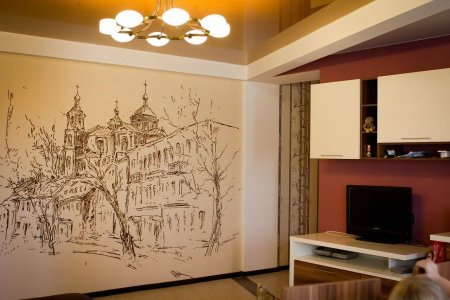 Роспись стен в интерьере