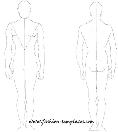 Набросок мужской фигуры