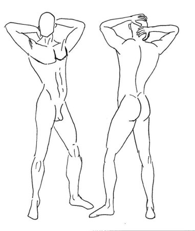 Мужская фигура для эскизов