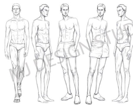 Эскиз мужского костюма