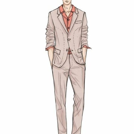 Фигурина мужская для эскизов