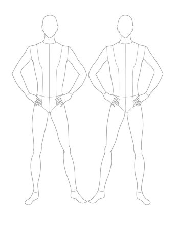 Набросок мужской фигуры