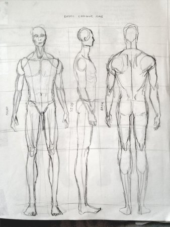 Эскиз мужского костюма