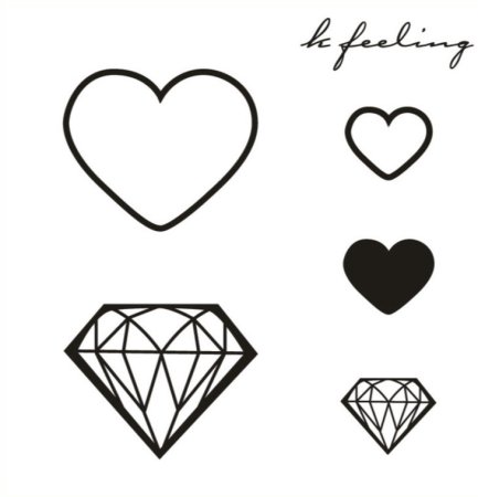 Сердце тату эскиз