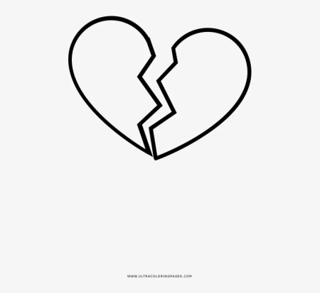 Эскиз разбитого сердца