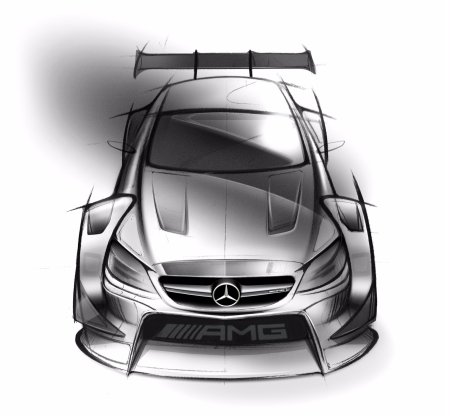 Рисунок Mercedes Benz c63 AMG