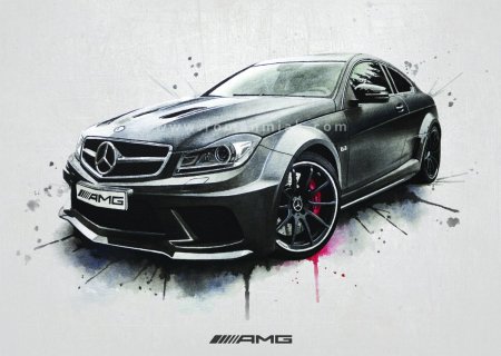 Рисунок Мерседес c63 AMG