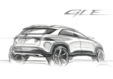 Mercedes GLE Sketch